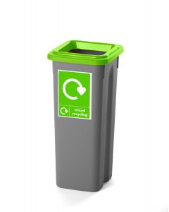 20 litre plastic recycling bin with lid