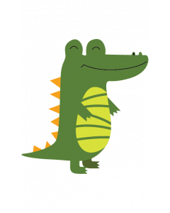 Fun Character Bin Graphic Crocodile