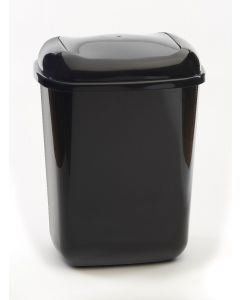 45 litre plastic push bin with coloured lid