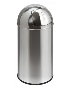 Stainless Steel Push Bin with Liner (40 litre)