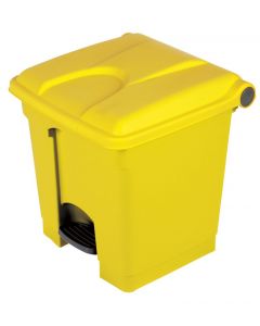 30 Litre Plastic Pedal Bin with Choice of Base and Lid Colour