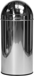 Stainless Steel Push Bin with Liner (40 litre)