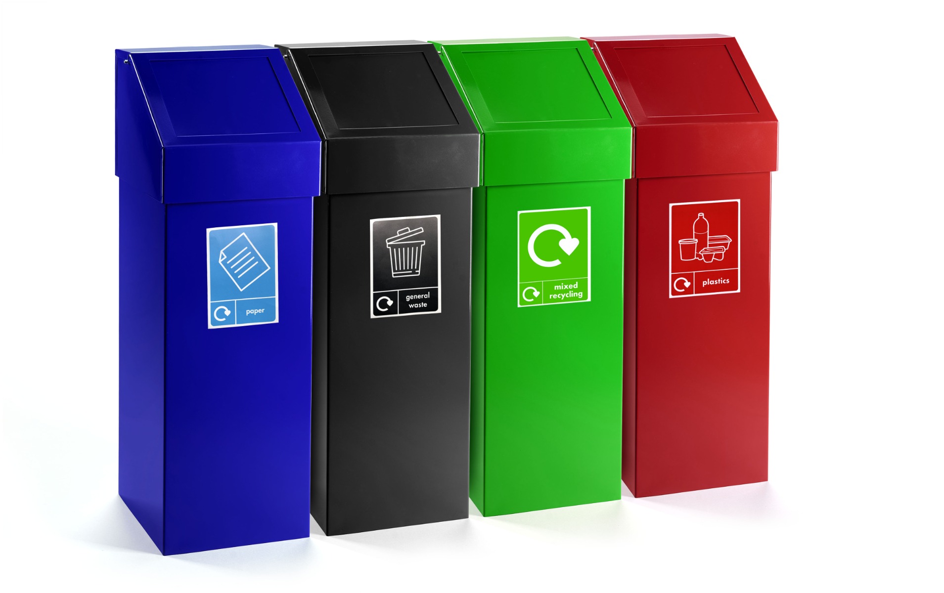 60 Litre Steel Bin with Push Flap