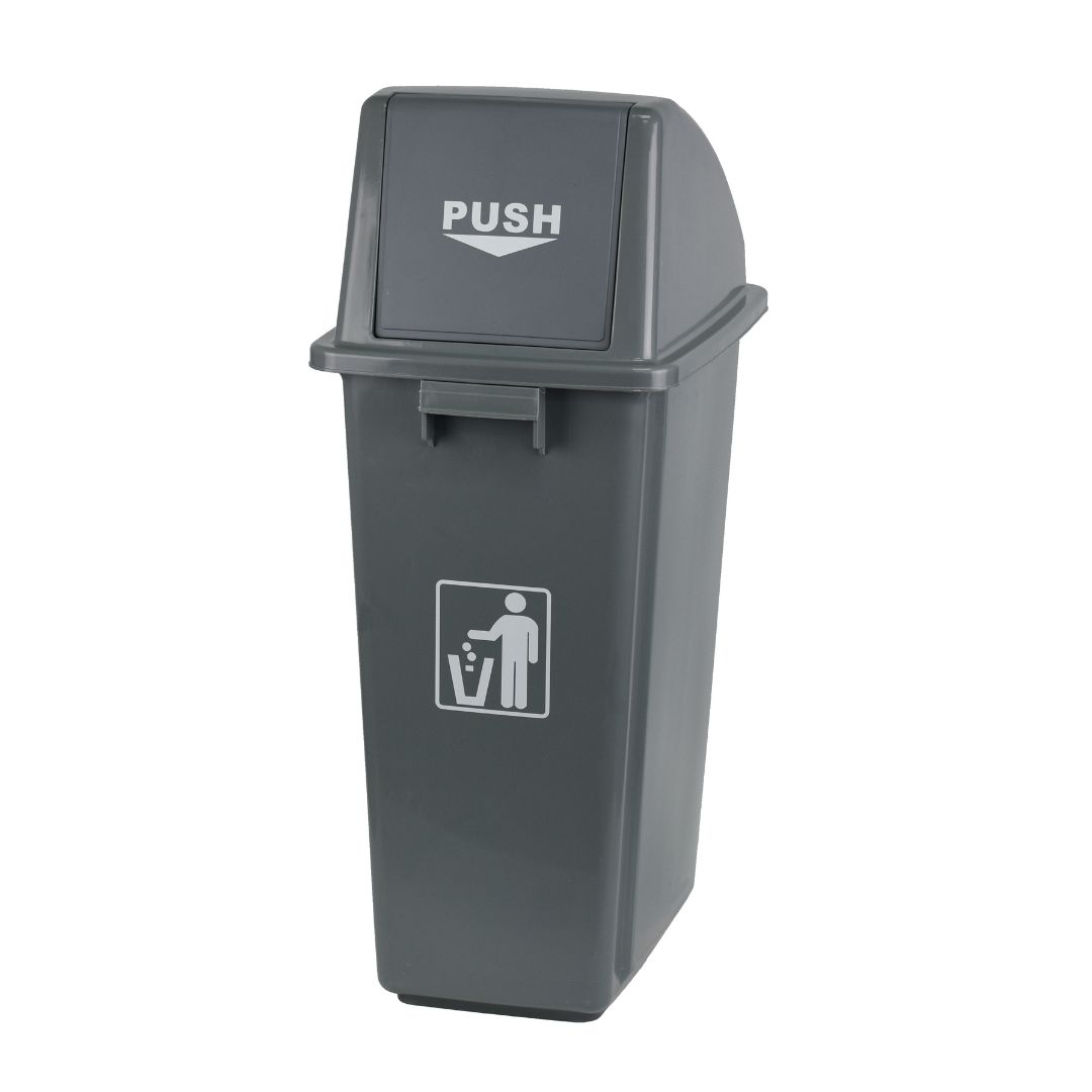 60 Litre Litter Bin with Domed Push Lid